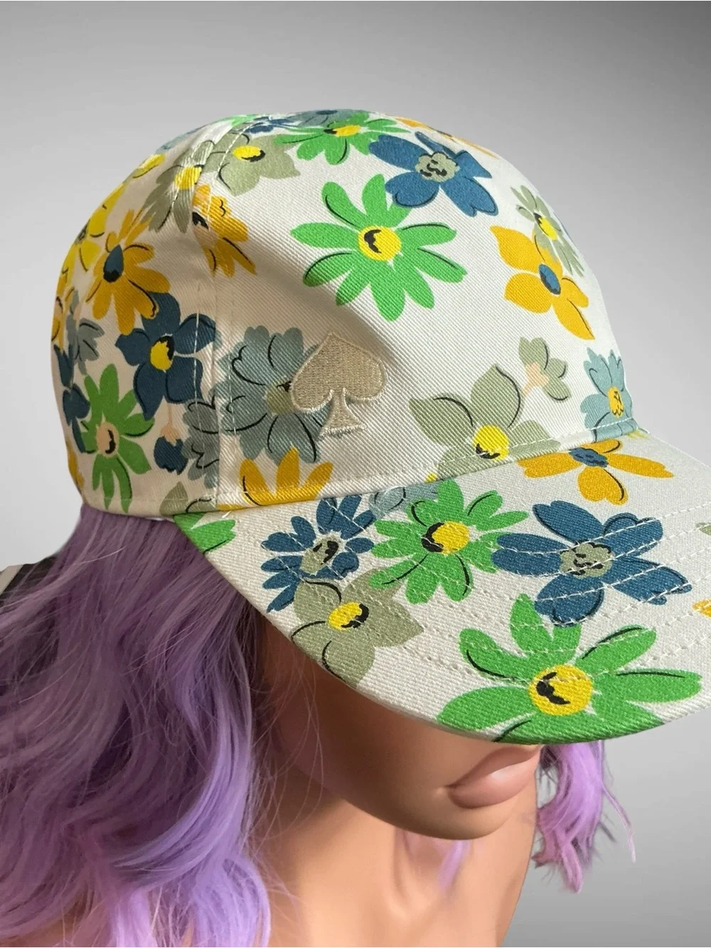 Kate Spade New York Floral Baseball Cap One Size Adjustable NWT